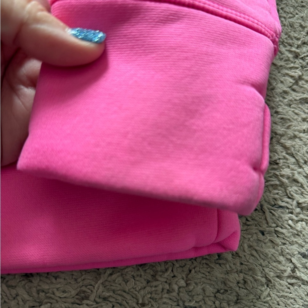 Under Armour Neon Pink Hoodie with Black Logo - Picture 3 of 5